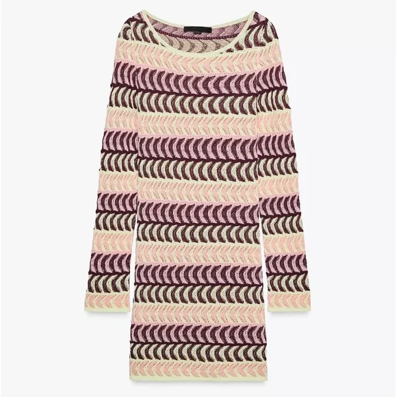 Chic Multicolor Knit Dress - Picture 3 of 4